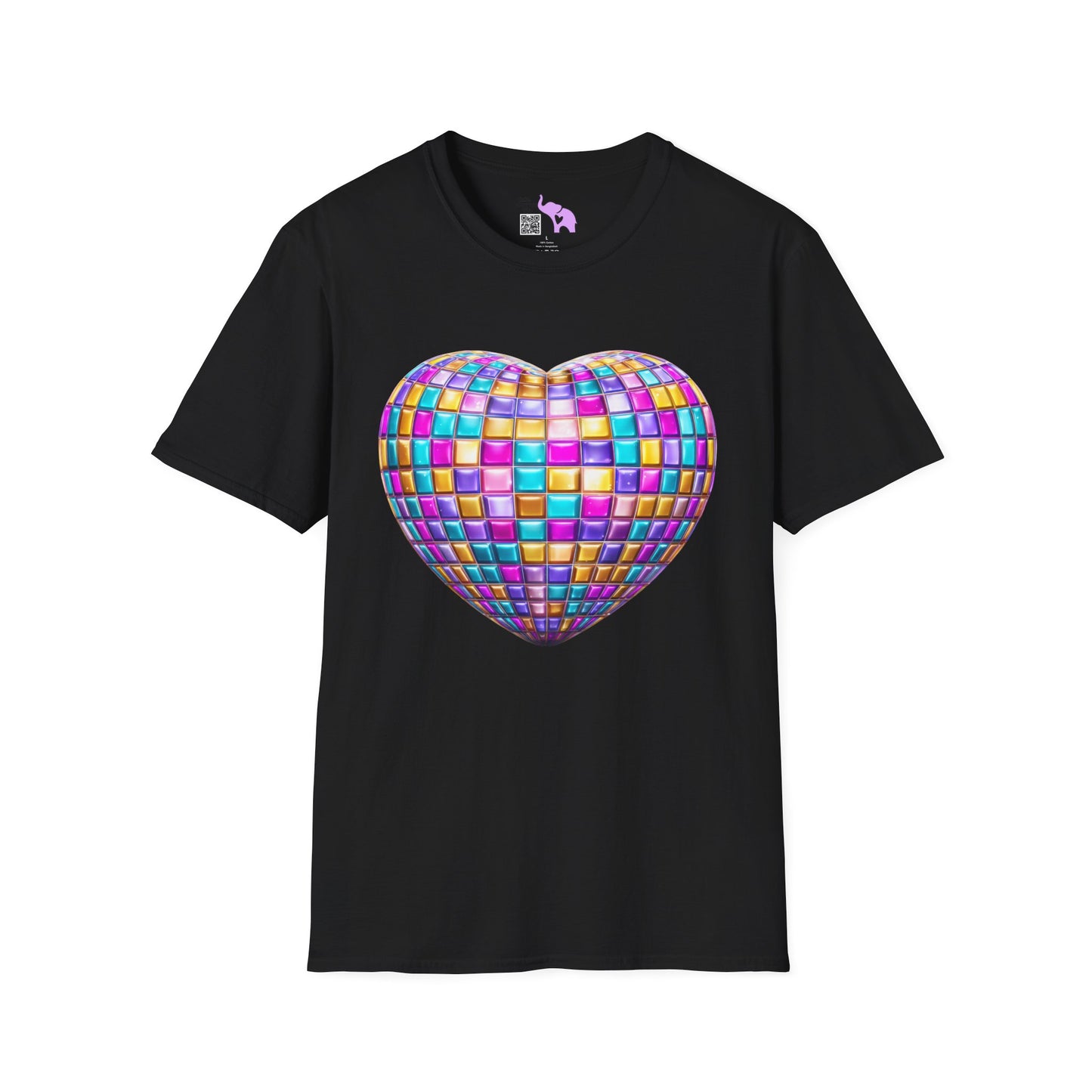 Heart in Blocks Adult T-shirt