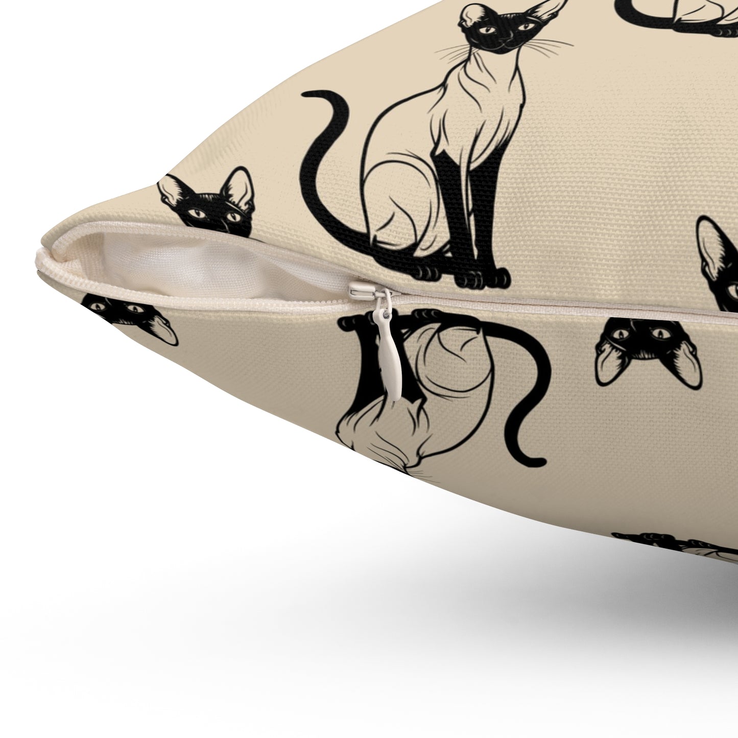 Siamese Charm – Sandy Dune Throw Pillow