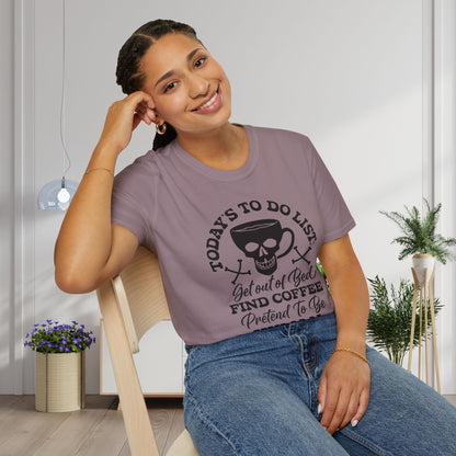 Today's To Do List... Adult T-shirt