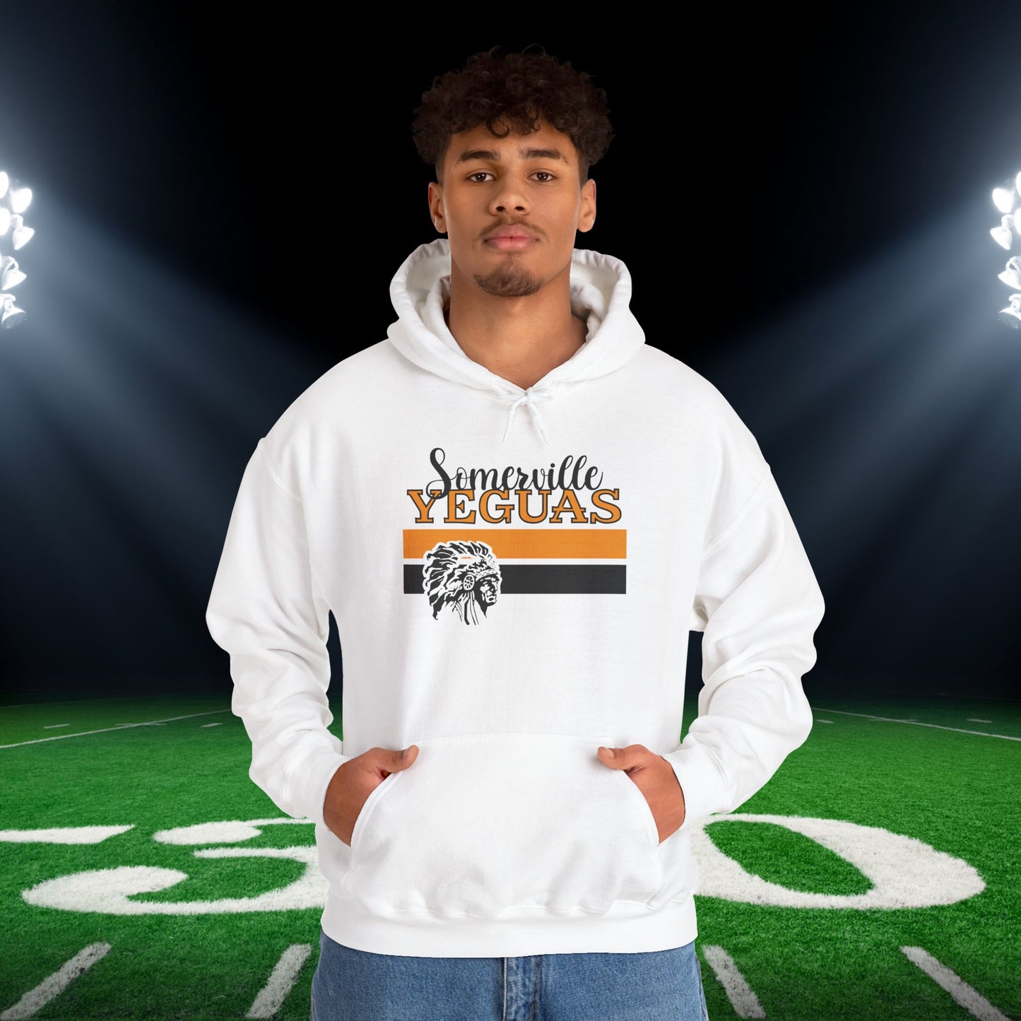 Somerville Yeguas w/Mascot Adult Heavy Blend™ Hooded Sweatshirt