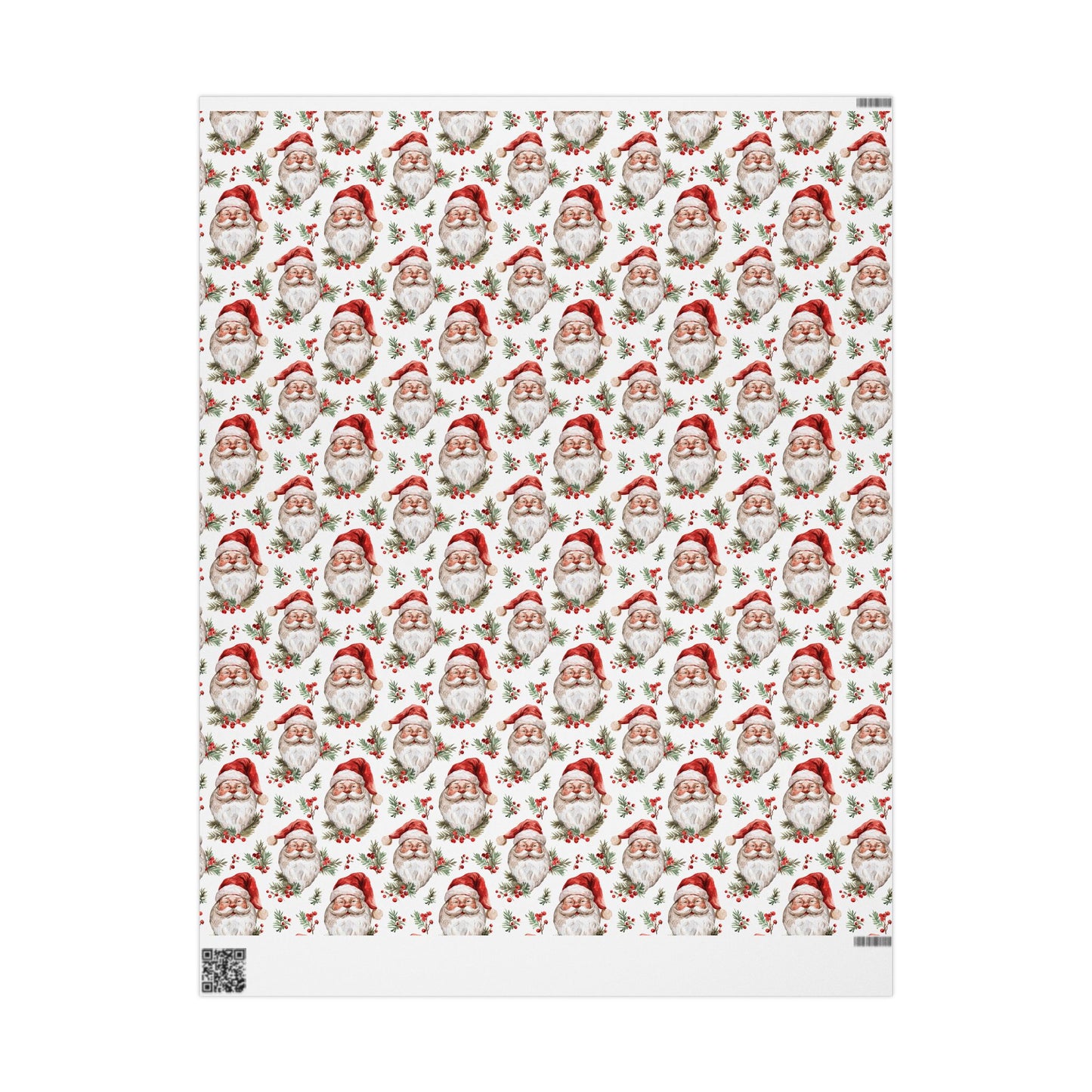 Berry Merry Santa Wrapping Paper