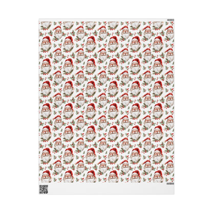 Berry Merry Santa Wrapping Paper