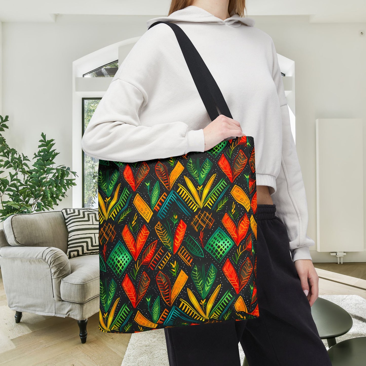 Kujichagulia Waves Canvas Tote Bag