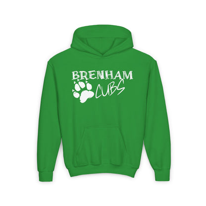 Brenham Cubs w/Claws Youth Heavy Blend Hoodie