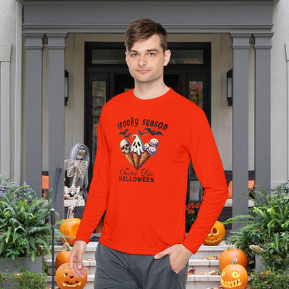 Spooky Season Tastes Like Halloween Lightweight Long Sleeve Tee