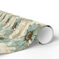 Rustic Teal Daisy Wrapping Paper