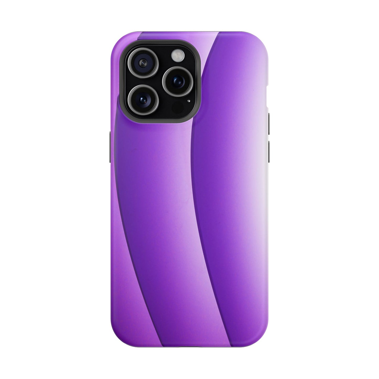 Purple Gradient Stripes MagSafe® Compatible Tough Case for iPhone