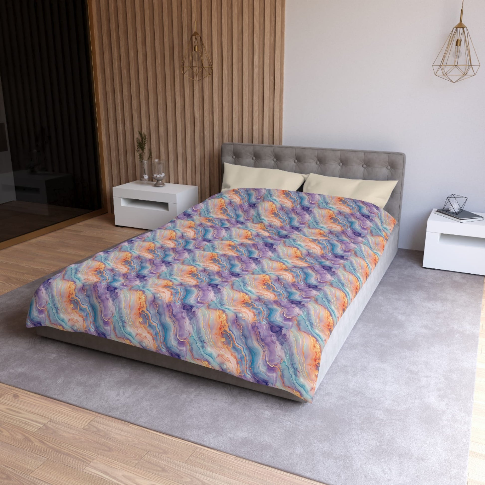 Dreamwave Marble Microfiber Duvet Cover