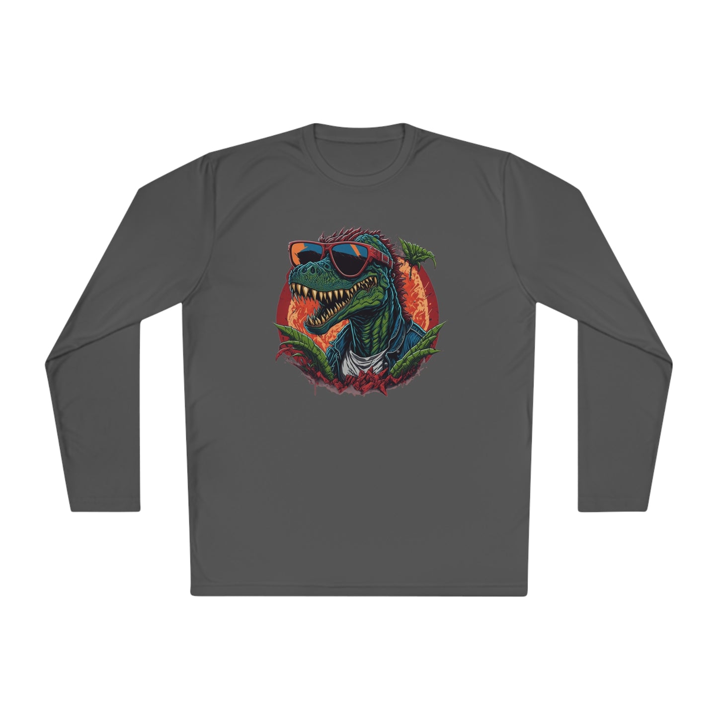 Cool Dinosaur Adult Long Sleeve Tee