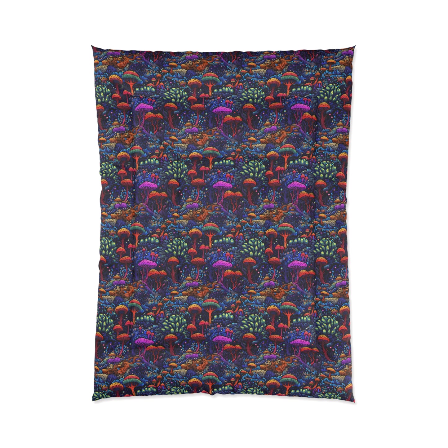 Trippy Mushrooms Comforter