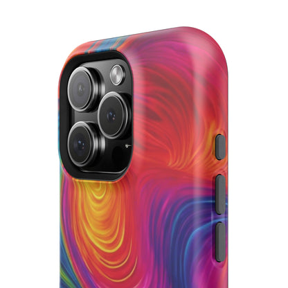 Tie Dye Color Swirl MagSafe® Compatible Tough Case for iPhone