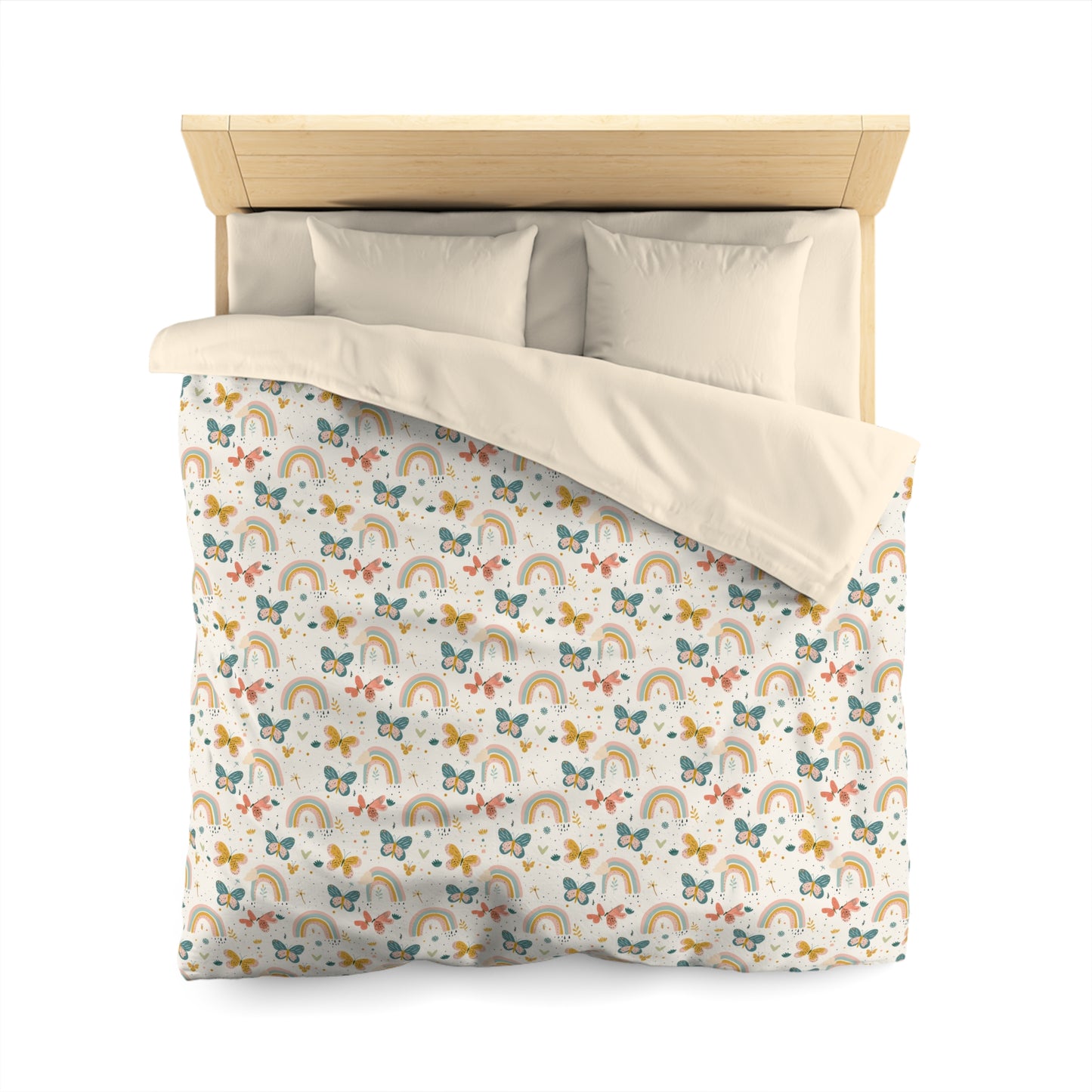 Whispering Wings & Rainbows Duvet Bedding Set