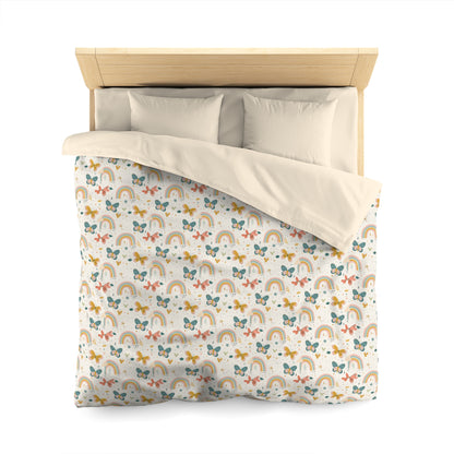 Whispering Wings & Rainbows Duvet Bedding Set