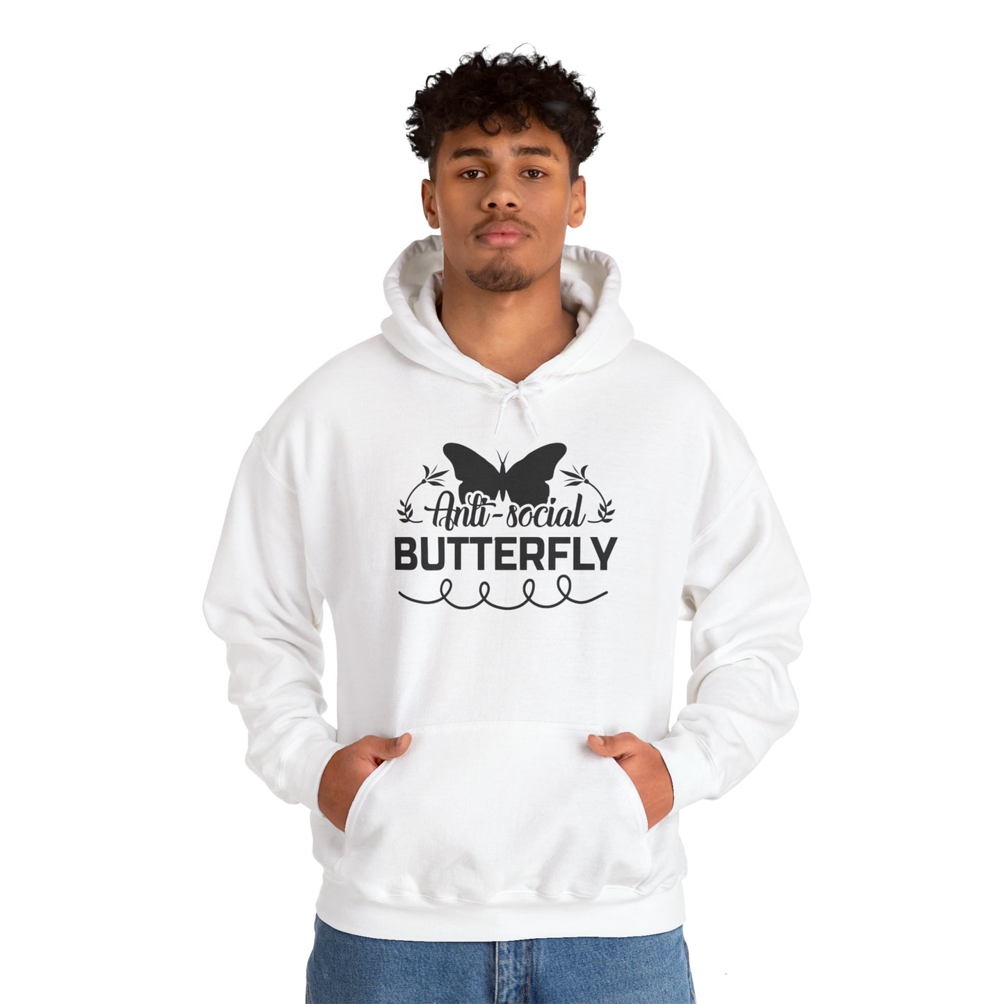 AntiSocial Butterfly Heavy Blend™ Hooded Sweatshirt