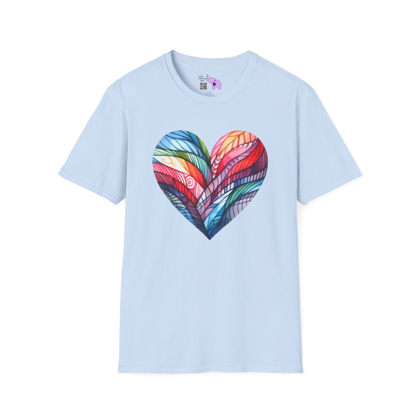 Heart of Many Colors Adult T-shirt