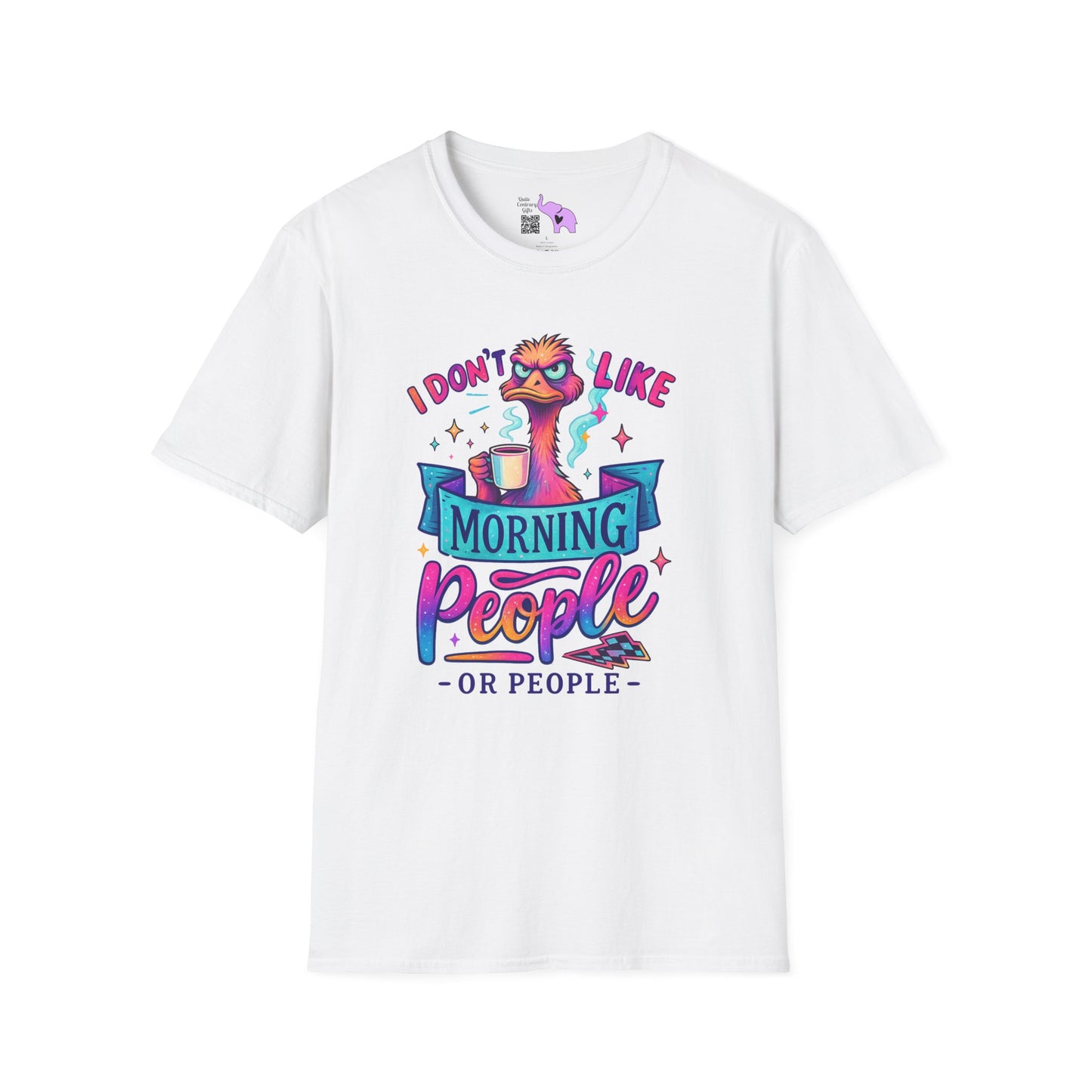 I Don't Like Morning People or People Adult T-shirt