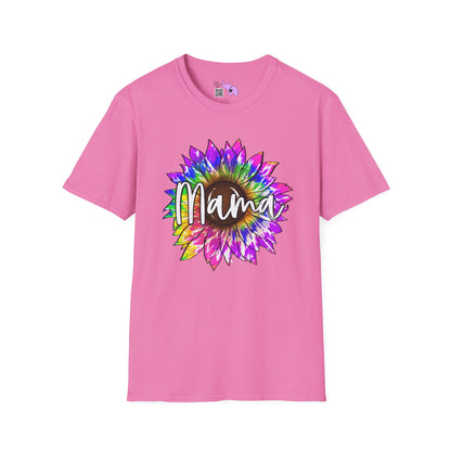 Mama Colorful Sunflower Adult T-shirt