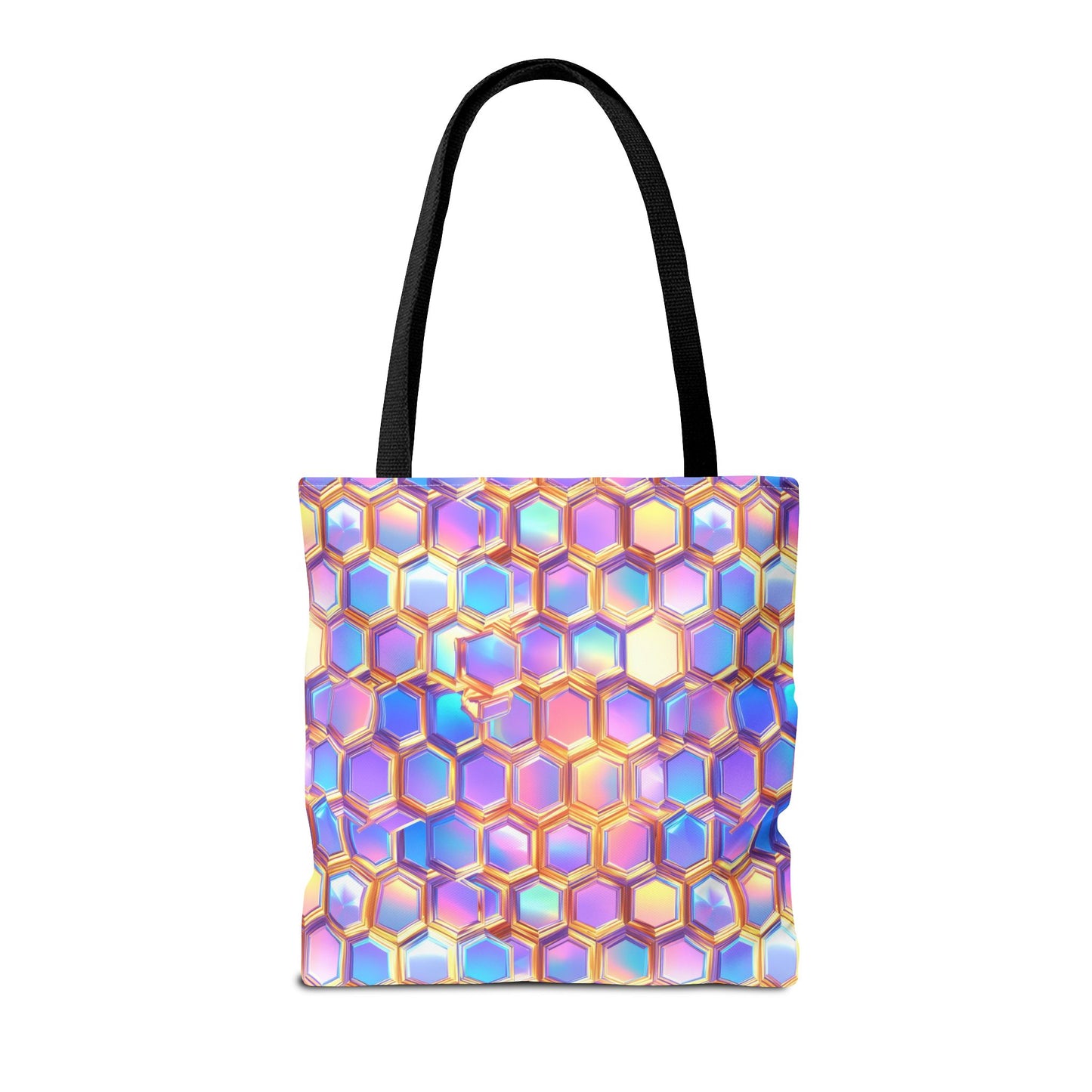 Aurora Hexagons Canvas Tote Bag