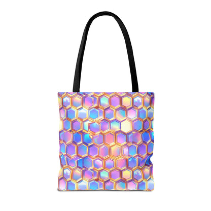Aurora Hexagons Canvas Tote Bag