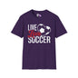 Live Love Soccer Adult T-shirt