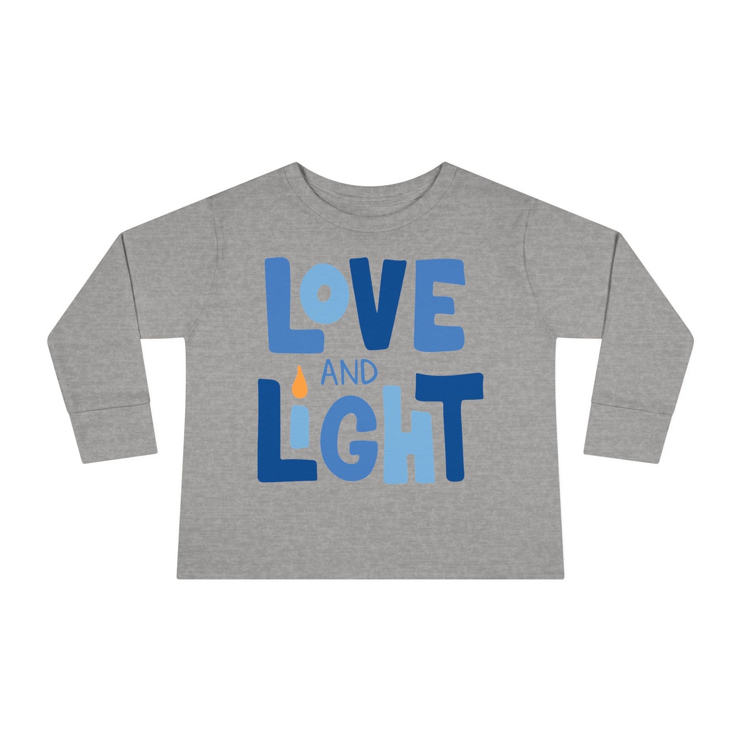 Hanukkah Love & Light 2 Toddler Long Sleeve Tee