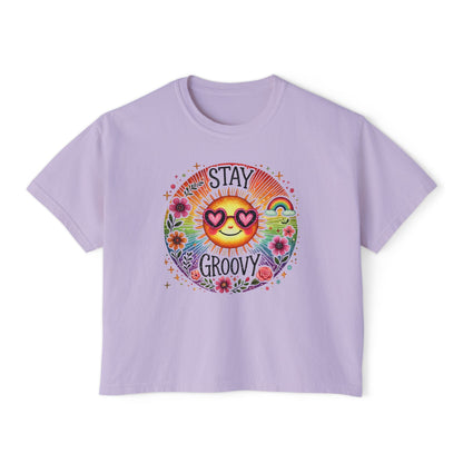 Stay Groovy Women's Boxy Tee