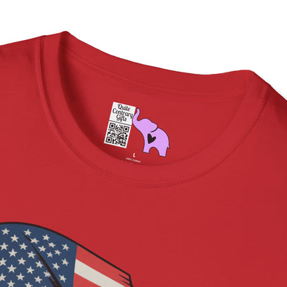 Patriotic Bigfoot Adult T-shirt