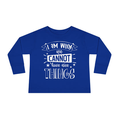 I Am Why We Cannot Have Nice Things Long Sleeve Tee