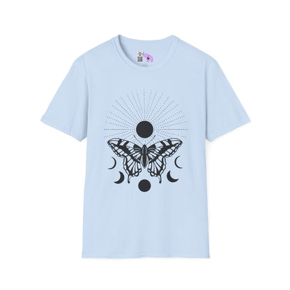 Butterfly w/Sun, Moon, & Stars Adult T-shirt
