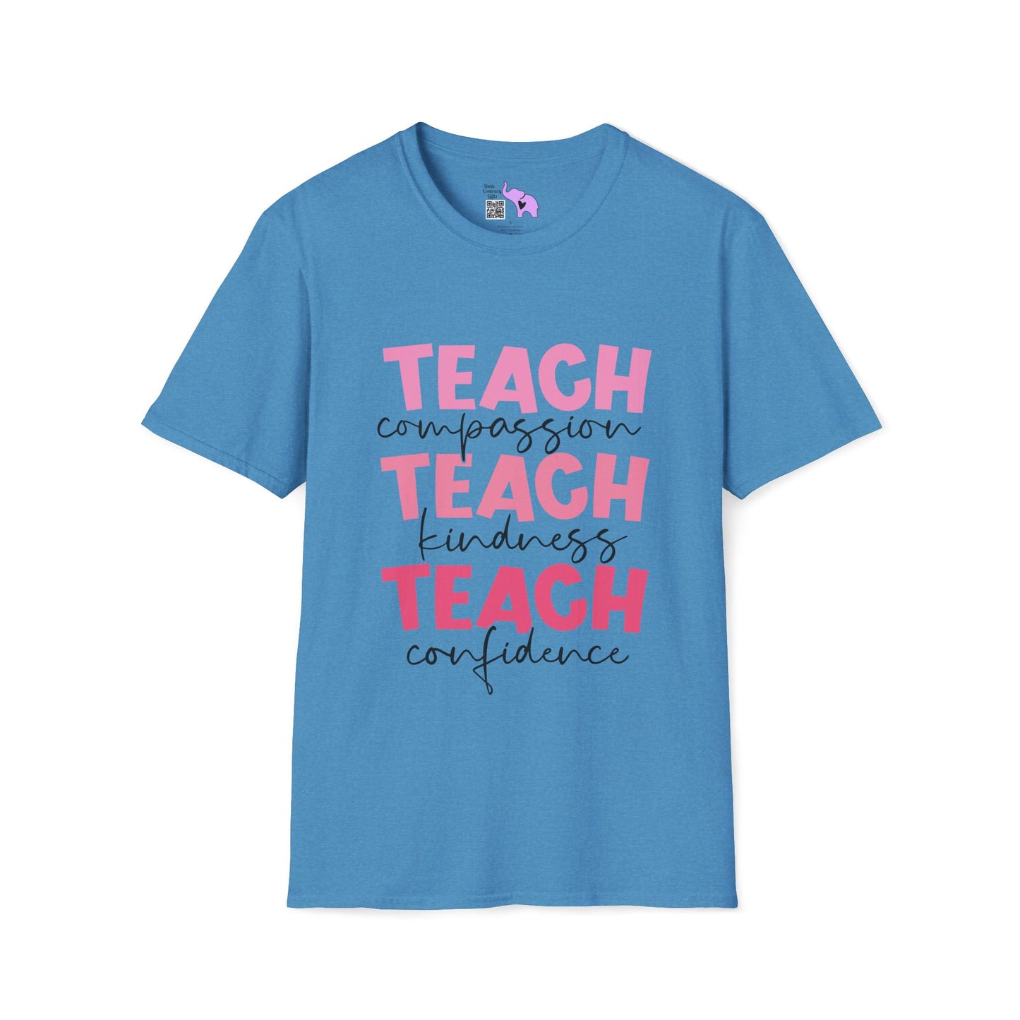 Teach Compassion, Kindness, Confidence Adult T-shirt