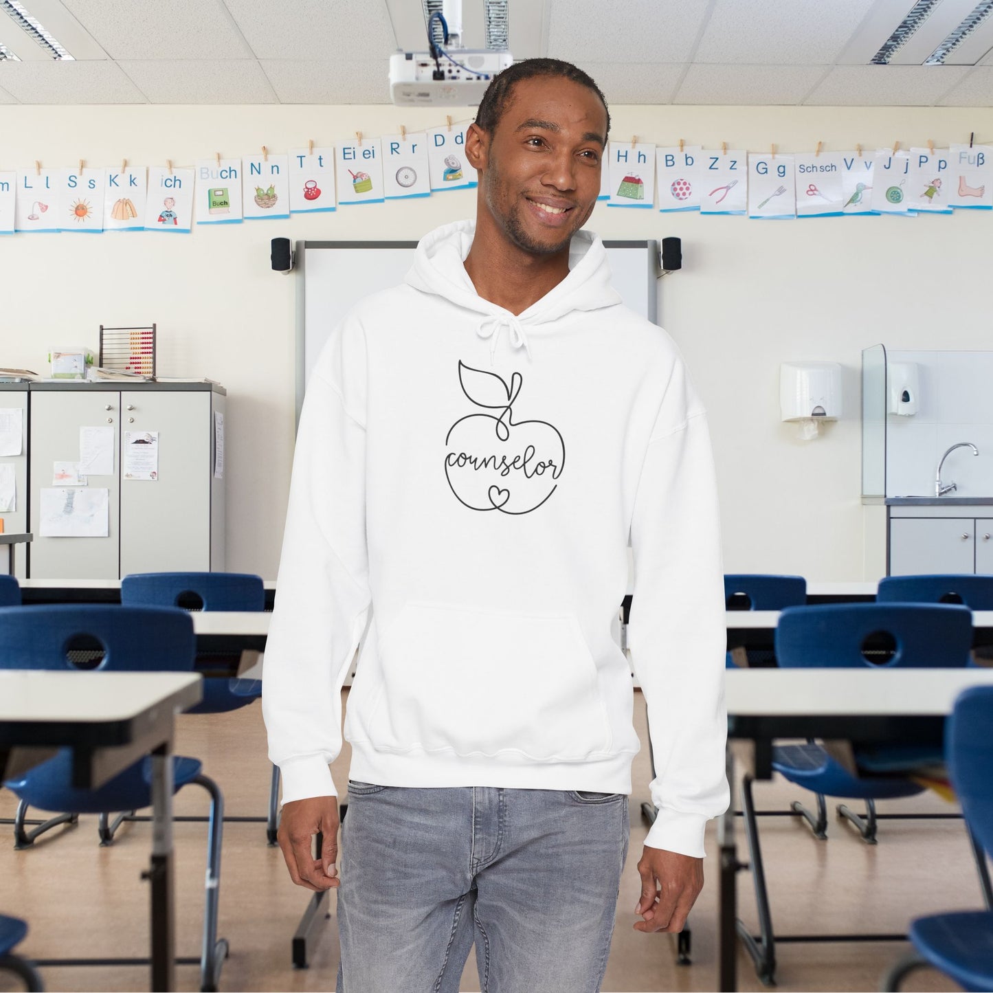 Counselor (w/Apple) Heavy Blend™ Hooded Sweatshirt