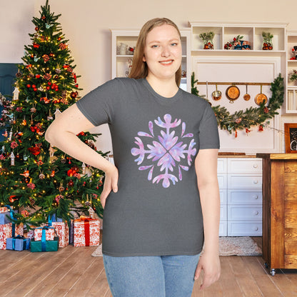 Large Snowflake 3 Adult T-shirt