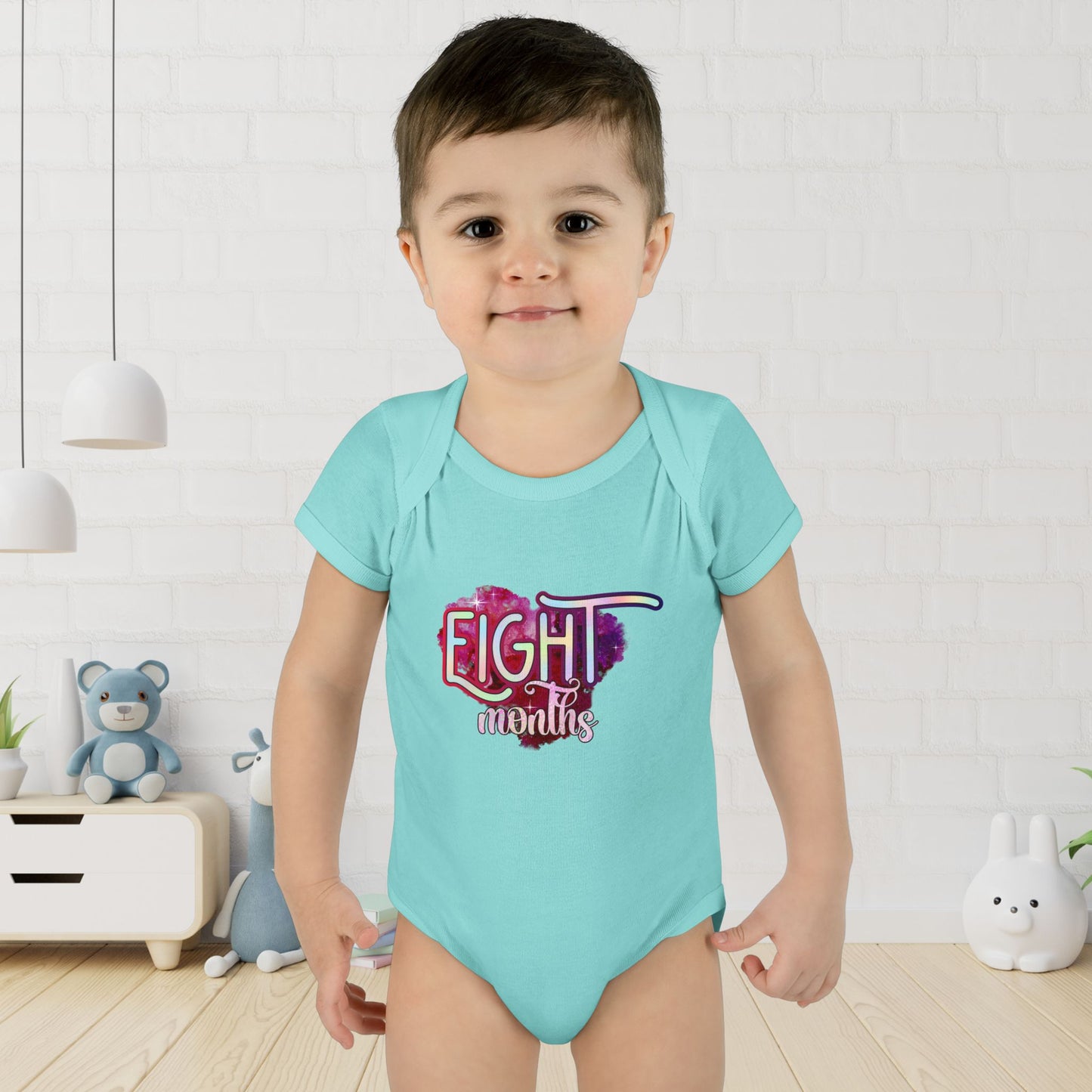 Stardust Baby Milestone Bodysuit-Eight Months