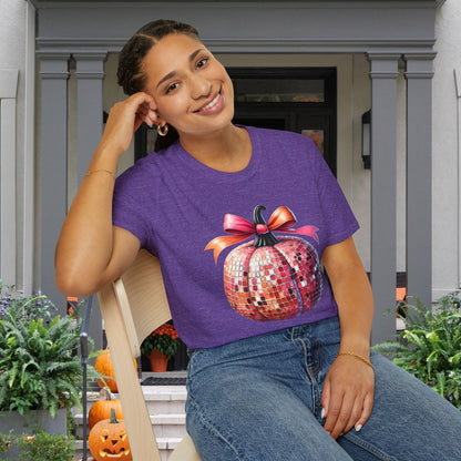 Disco Pumpkin Adult T-shirt