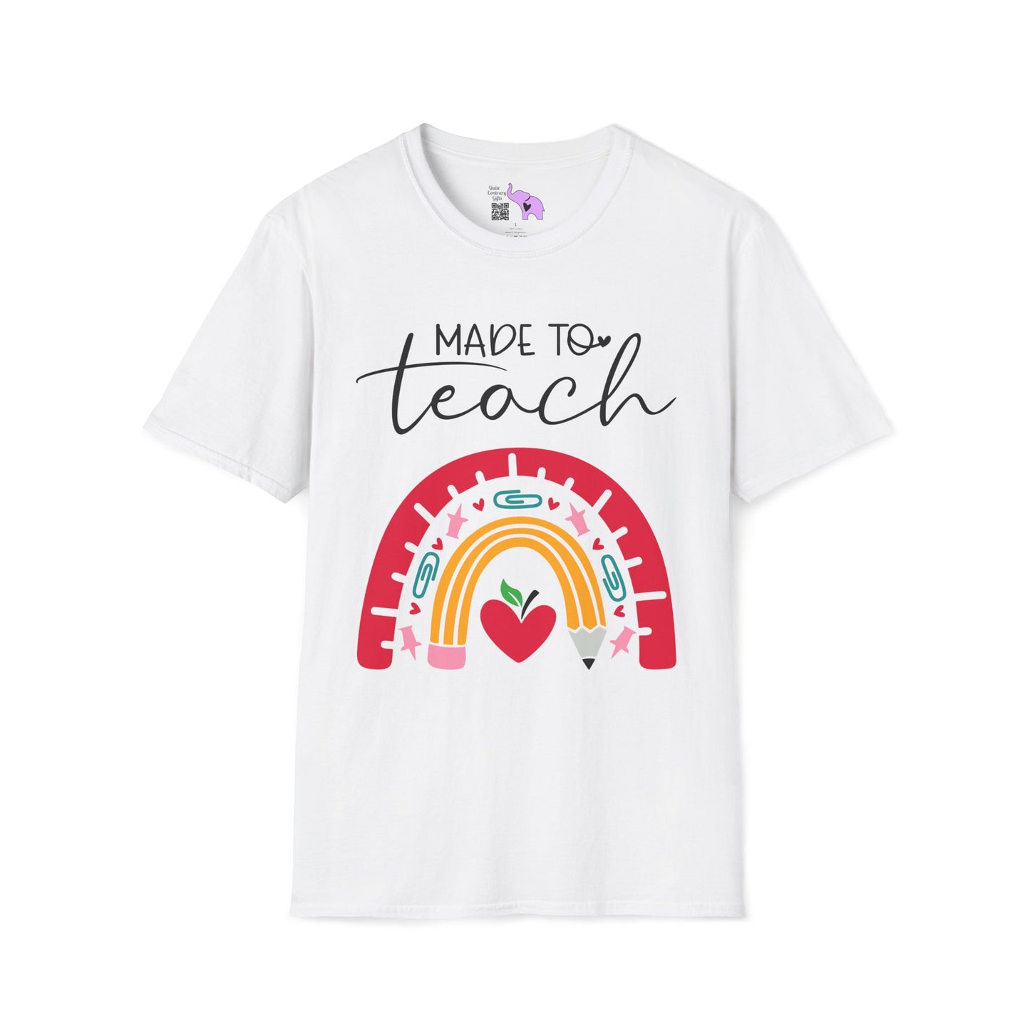 Made to Teach Rainbow Adult T-shirt