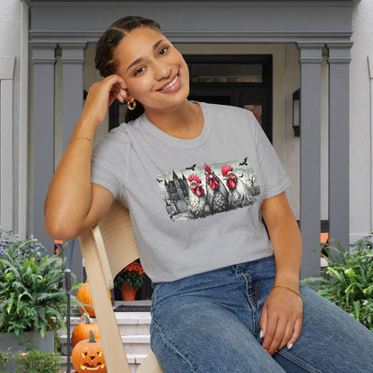 Spooky Chickens Adult T-shirt
