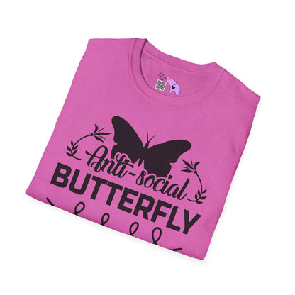 Anti-Social Butterfly Adult T-shirt