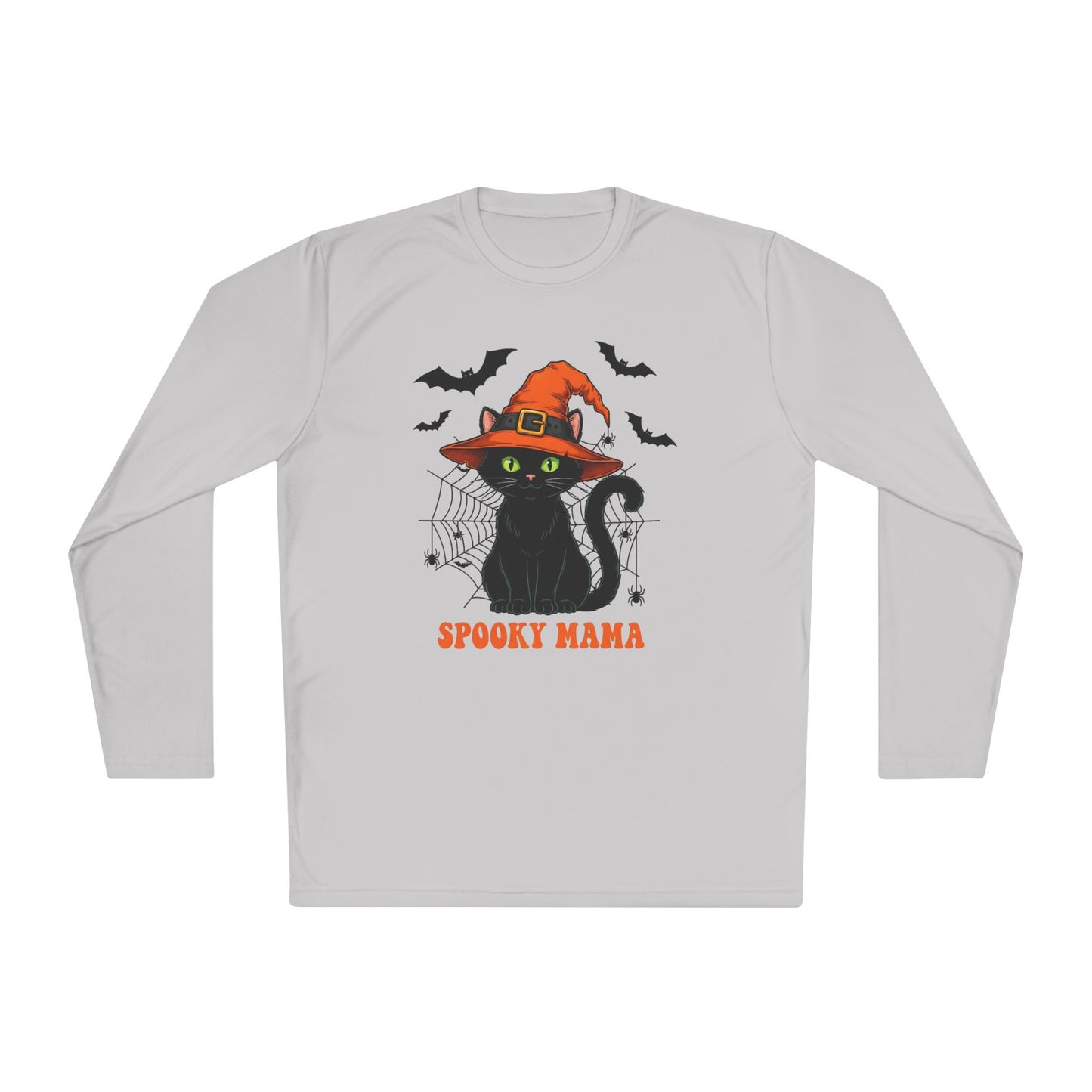 Spooky Mama (Black Cat) Adult Long Sleeve Tee