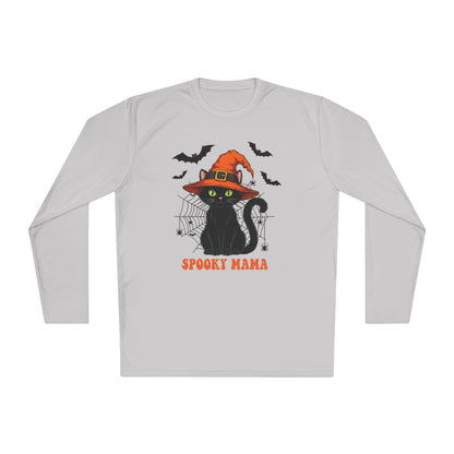 Spooky Mama (Black Cat) Adult Long Sleeve Tee