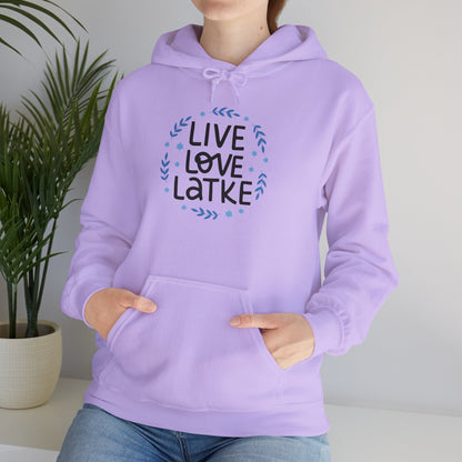 Hanukkah Live Love Latke Adult Heavy Blend™ Hooded Sweatshirt