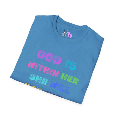 God Is Within Her She Will Not Fail Psalm 46:5 Adult T-shirt