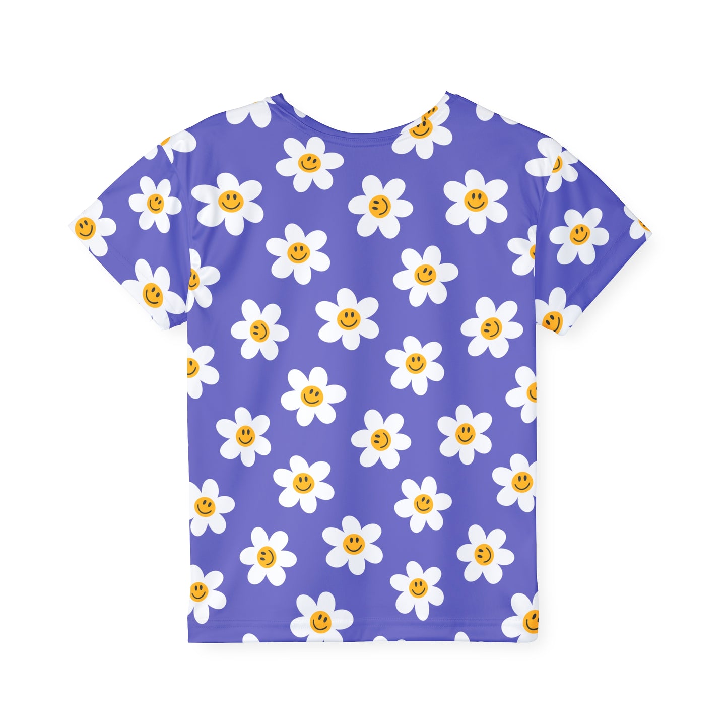 Floral Smile Design Kids Sports Jersey