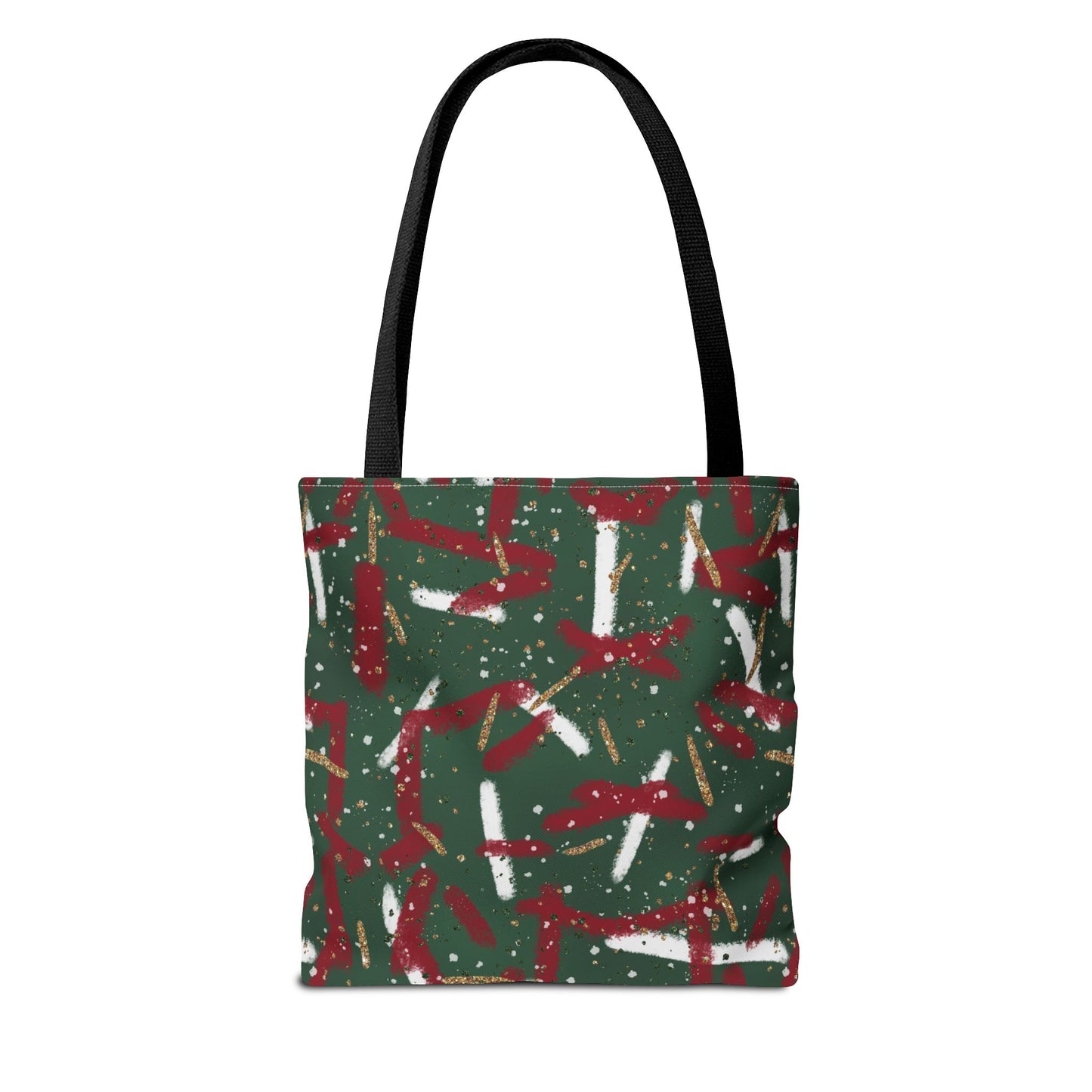 Holiday Brushstrokes Canvas Tote Bag