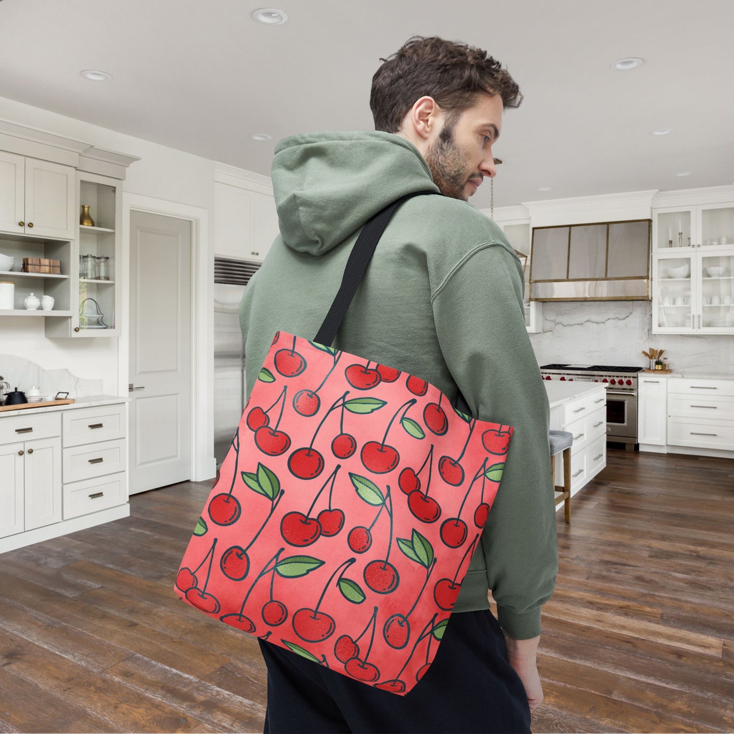 Cherry Bombshell Canvas Tote Bag
