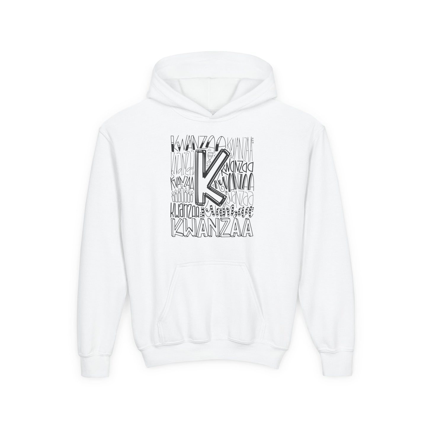 Kwanzaa Wordcloud Youth Hoodie
