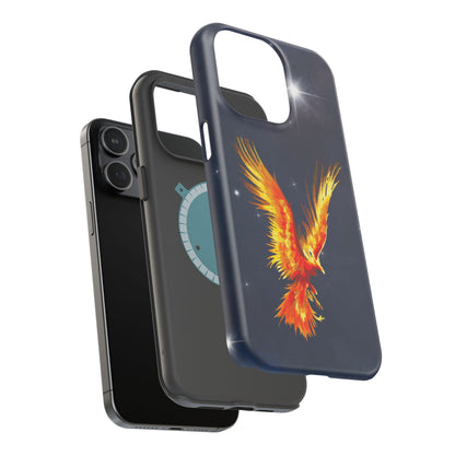 Phoenix Over Nebula MagSafe® Compatible Tough Case for iPhone