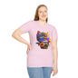 Cool Colorful Kitten in Flowers T-shirt