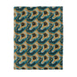 Gilded Ocean Veins Microfiber Duvet Cover