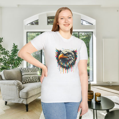 Colorful Bald Eagle Adult T-shirt