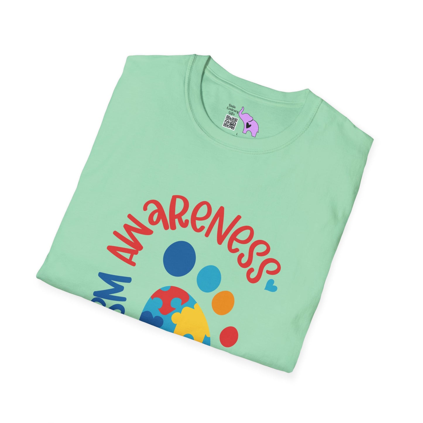 Autism Awarness (Footprint) Adult T-shirt